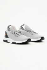 Men Women Smoked Gray Breathable Lightweight Mesh Running Sneakers Photograph-2
